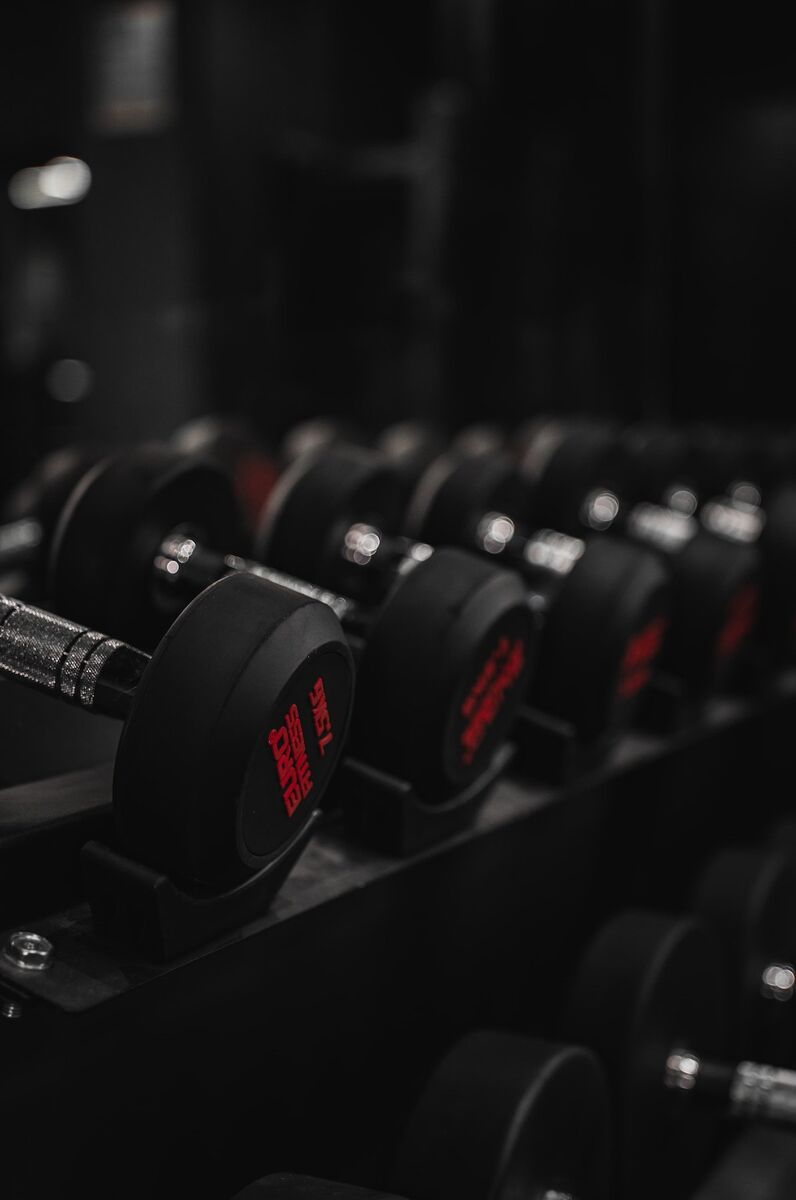 Professional dumbbell rack