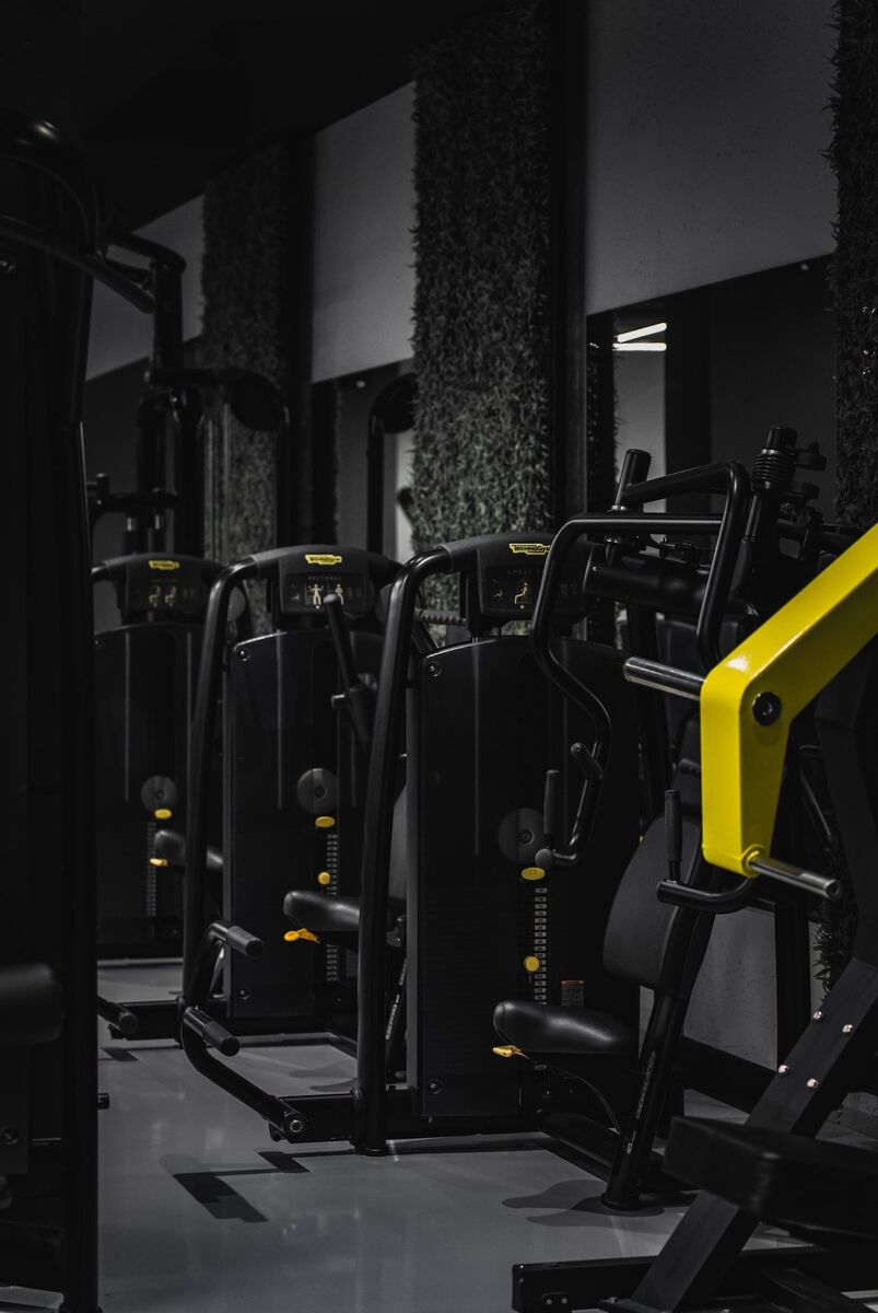 Row of Technogym Selection machines