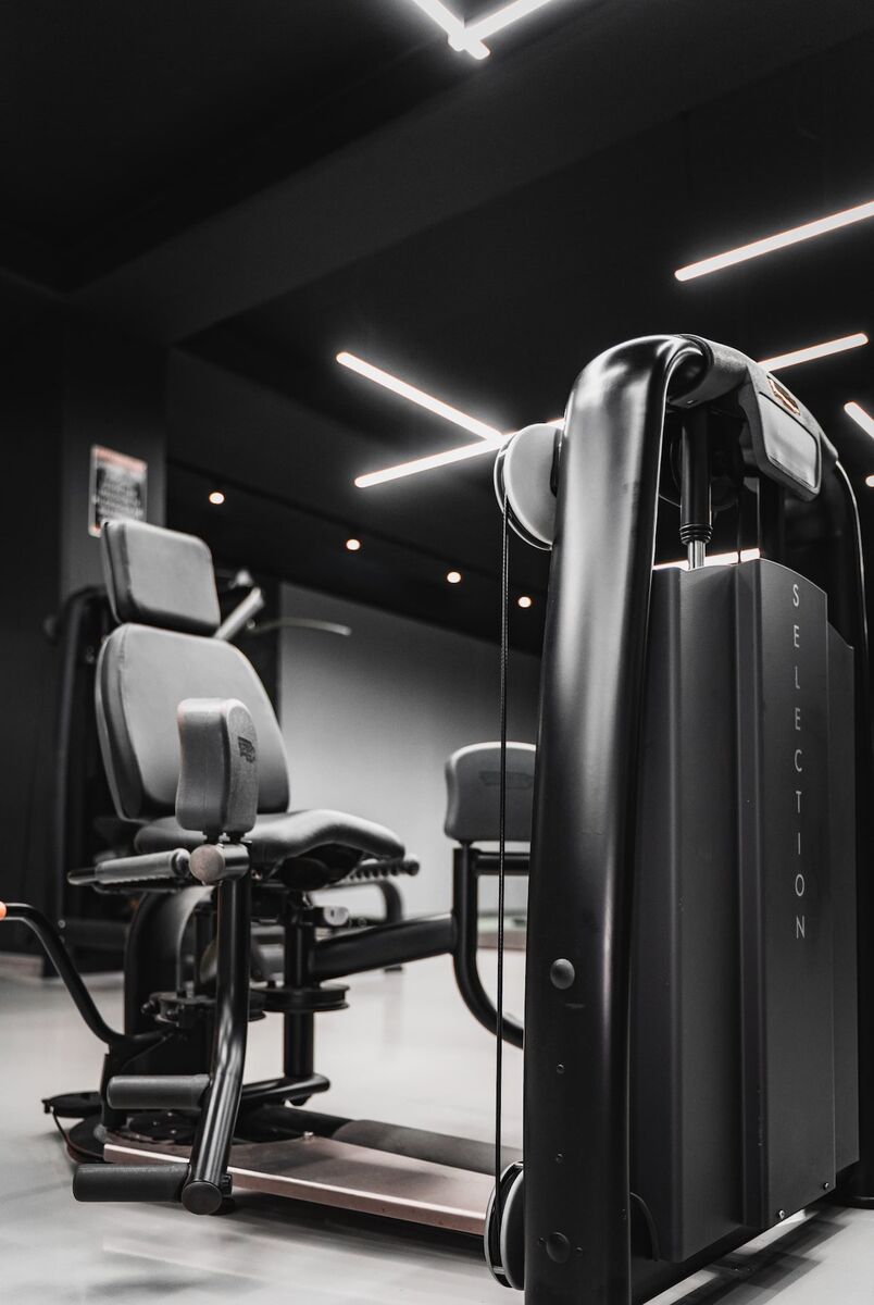 Technogym Selection machine with LED lighting